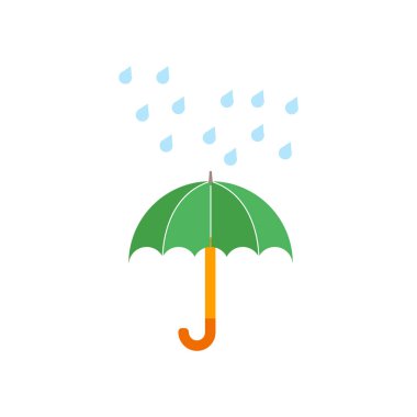 Şemsiye simge vektör izole beyaz arka plan, şemsiye şeffaf işareti, hava sembolleri