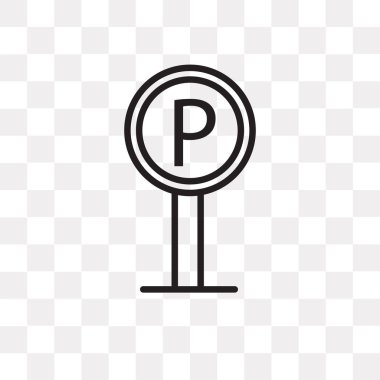 Saydam arka plan üzerinde Park logo tasarımı izole Park vektör simgesi