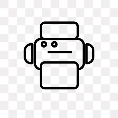 Saydam arka plan üzerinde elektronik baskı makinesi logo konsepti izole elektronik baskı makinesi vektör simgesi