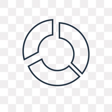 Saydam arka plan üzerinde pasta grafik logo tasarımı izole pasta grafiği vektör simgesi