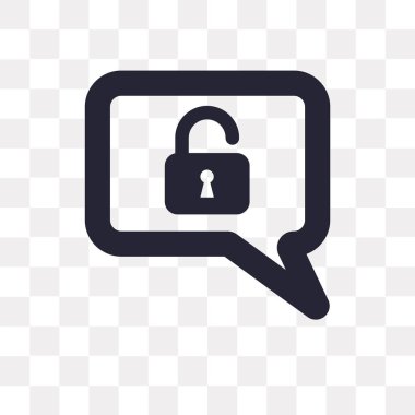 Saydam arka plan üzerinde konuşma balonu logosu kavramı izole konuşma balonu vektör simgesinin