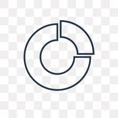 Saydam arka plan üzerinde pasta grafik logo tasarımı izole pasta grafiği vektör simgesi