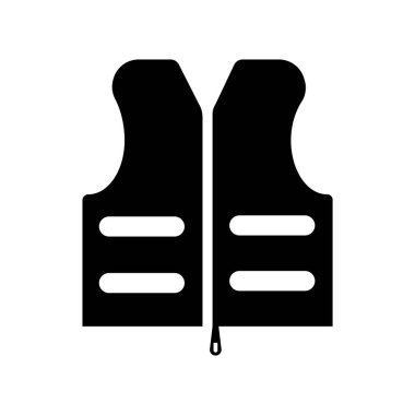 Beyaz arka plan üzerinde can yeleği şeffaf işareti izole can yeleği simge vektör