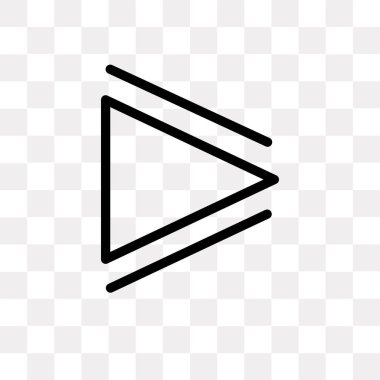 Saydam arka plan üzerinde oyun düğme logo kavramı izole oyun düğme vektör simgesi