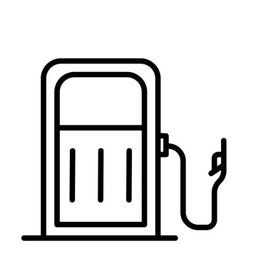 Gaz simge vektör izole üzerinde beyaz arka plan, gaz şeffaf işareti, doğrusal sembolü ve kontur tasarım öğeleri anahat tarzı