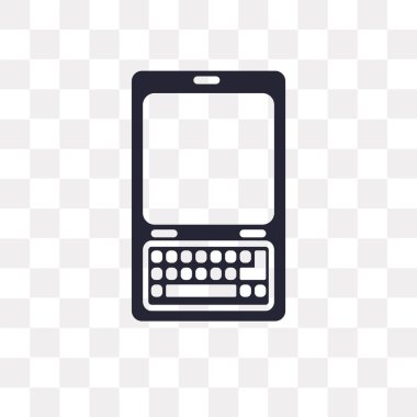 Saydam arka plan üzerinde telefon logo izole telefon vektör simgesi