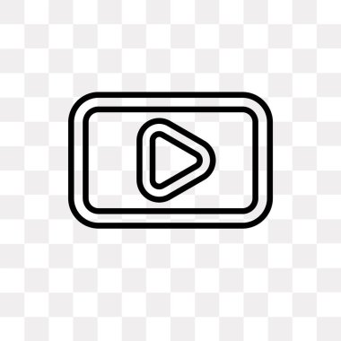 Saydam arka plan üzerinde Youtube logo kavramı izole Youtube vektör simgesi