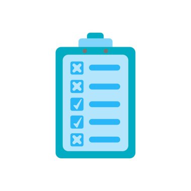 Beyaz arka plan üzerinde denetim listesi saydam işareti izole denetim listesi simge vektör