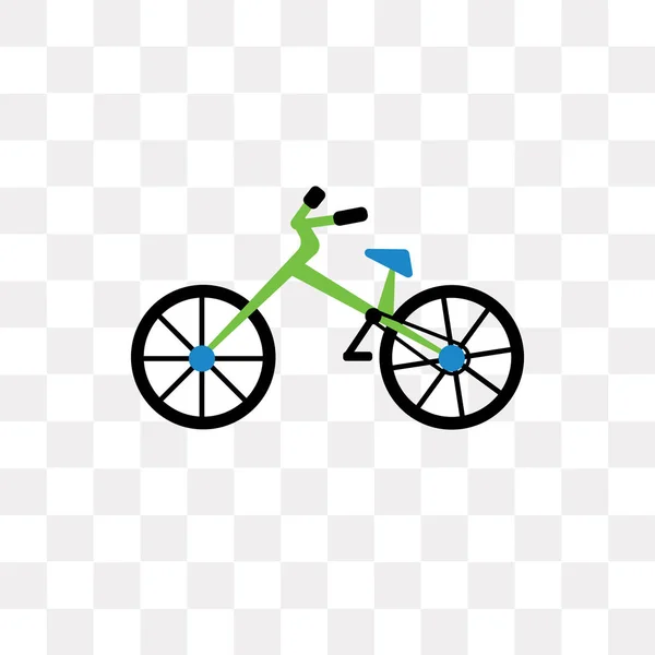 Bicicleta Icono Vector Aislado Sobre Fondo Transparente Concepto Logotipo Bicicleta — Vector de stock