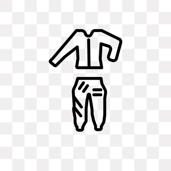 Icône Vectorielle Costume Isolé Sur Fond Transparent Concept Logo Costume — Image vectorielle