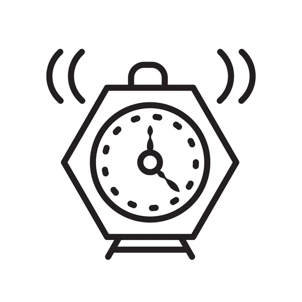 Icono Alarma Vector Aislado Sobre Fondo Blanco Signo Alarma Transparente — Archivo Imágenes Vectoriales