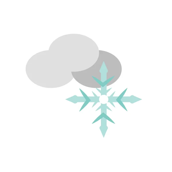 雪图标向量被隔绝在白色背景 下雪透明标志 天气标志 — 图库矢量图片