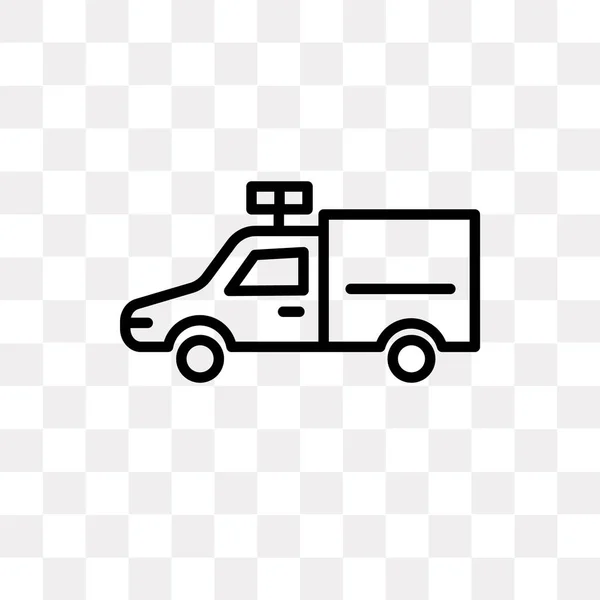 Säkerhet bil vektor ikonen isolerad på transparent bakgrund, säkerhet bil Logotypdesign — Stock vektor