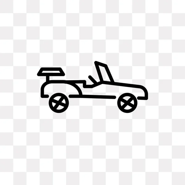 Formuła wyścigowa wektor ikona na białym tle na przezroczystym tle, Formula racing projektowanie logo — Wektor stockowy