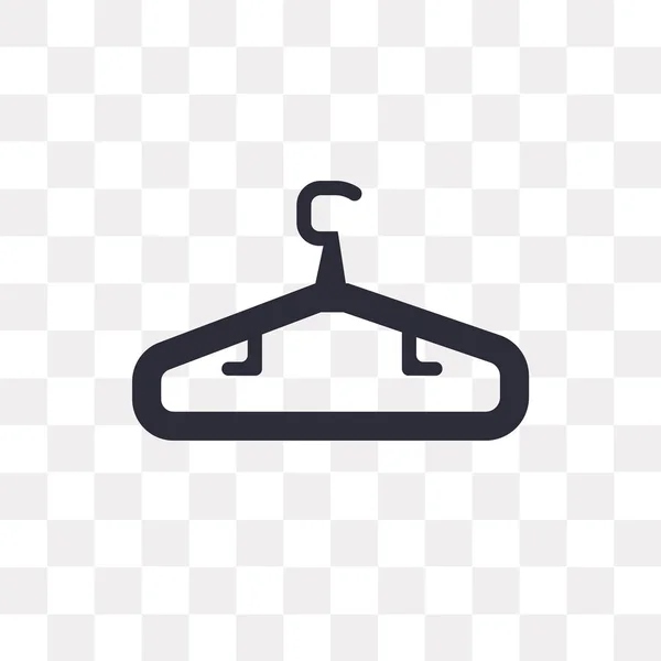 Значок Вектора Вектора Вешалки Изолирован Прозрачном Фоне Концепция Логотипа Вешалки — стоковый вектор
