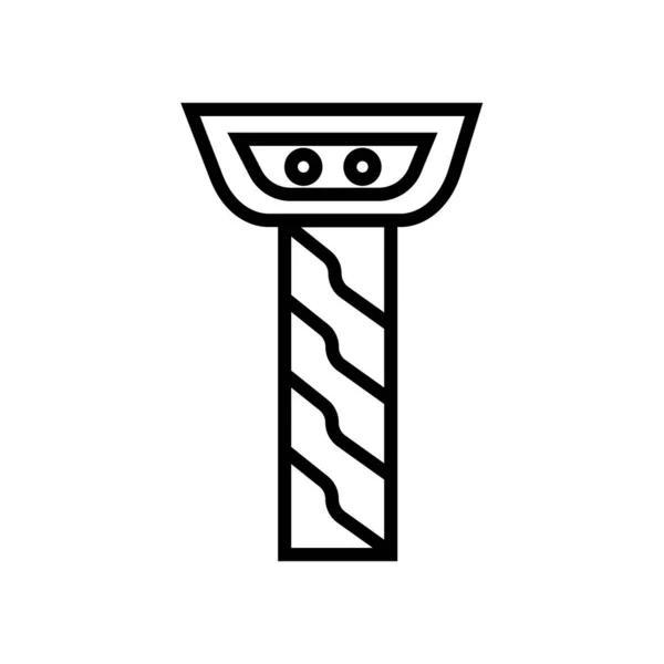 Грецька Стовпець Значок Вектор Ізольовані Білий Фон Грецький Стовпець Прозорі — стоковий вектор