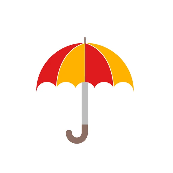 Umbrella Icon Vector Isolated White Background Umbrella Transparent Sign Weather — Stock Vector