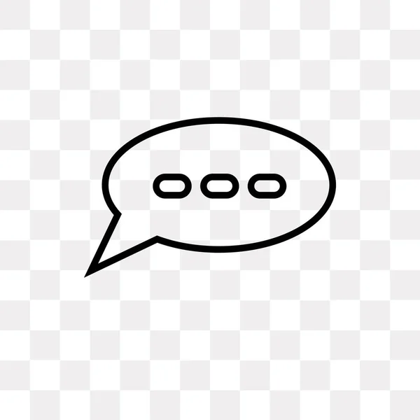 Gesprek Bubbels Vector Pictogram Spraak Geïsoleerd Transparante Achtergrond Gesprek Spraak — Stockvector