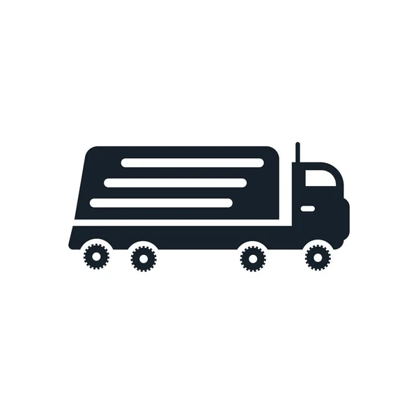 Lieferwagen Symbol Vektor Isoliert Auf Weißem Hintergrund Lieferwagen Transparentes Schild — Stockvektor