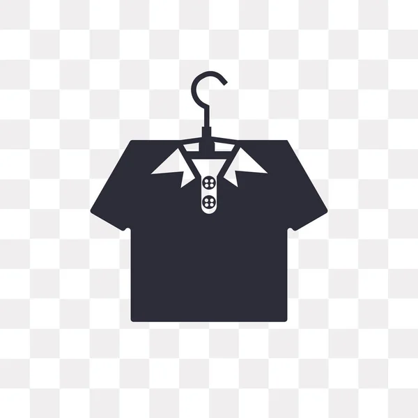 Camicia Vettoriale Icona Isolata Sfondo Trasparente Camicia Logo Concept — Vettoriale Stock
