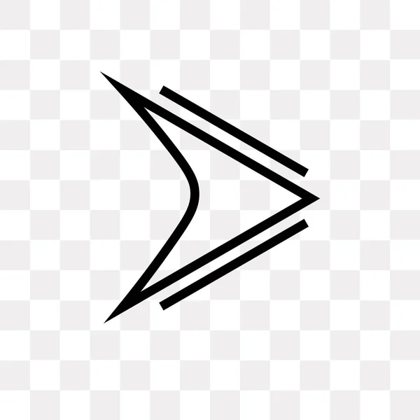 Векторна Піктограма Курсора Миші Ізольована Прозорому Фоні Концепція Логотипу Курсора — стоковий вектор