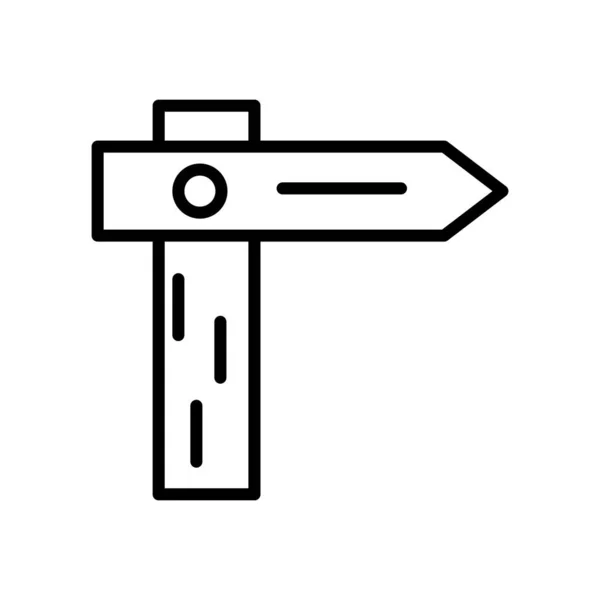 Vecteur Icône Chemin Isolé Sur Fond Blanc Panneau Transparent Chemin — Image vectorielle