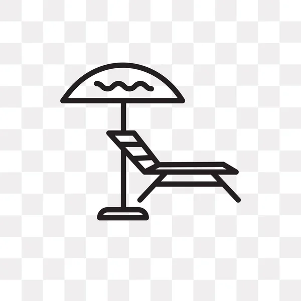 Solen Paraply Vektor Ikonen Isolerad Transparent Bakgrund Sun Paraply Logotyp — Stock vektor