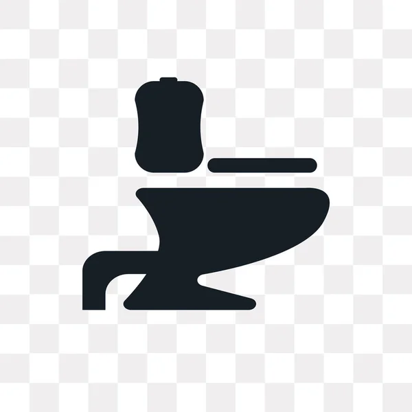 Туалет Боковой Вид Вектор Значок Изолирован Прозрачном Фоне Туалет Боковой — стоковый вектор
