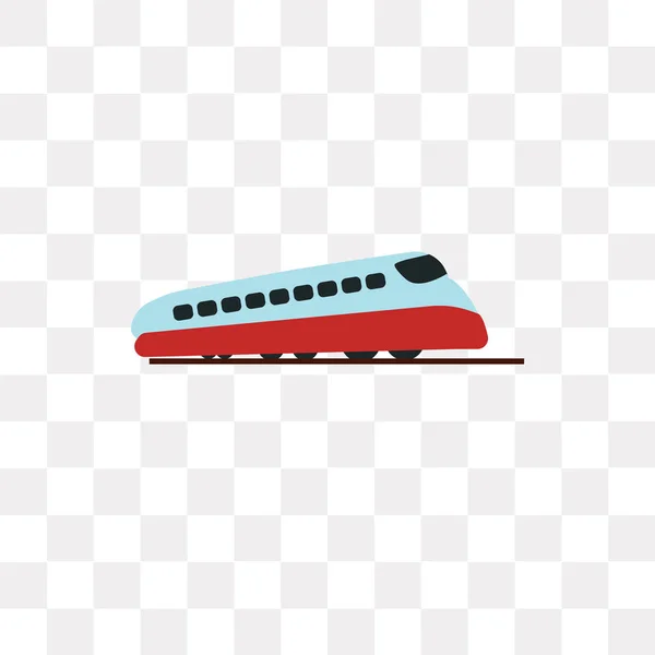 Järnvägen Vektor Ikonen Isolerad Transparent Bakgrund Järnvägen Logotyp Koncept — Stock vektor