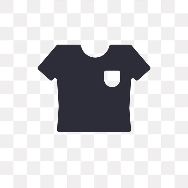 Skjorta Vektor Ikonen Isolerad Transparent Bakgrund Skjorta Logotyp Koncept — Stock vektor