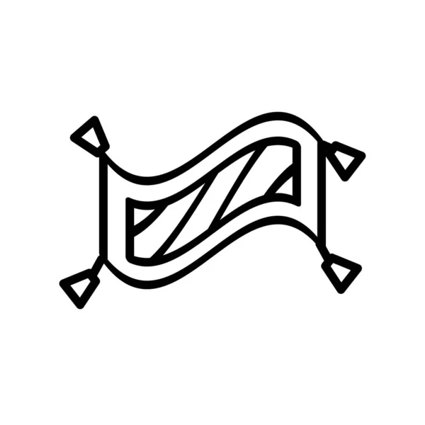 Векторна Іконка Килима Ізольована Білому Тлі Прозорий Знак Килима — стоковий вектор