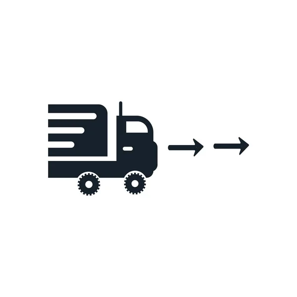 Вектор значка вантажівки ізольовано на білому тлі, знак вантажівки — стоковий вектор