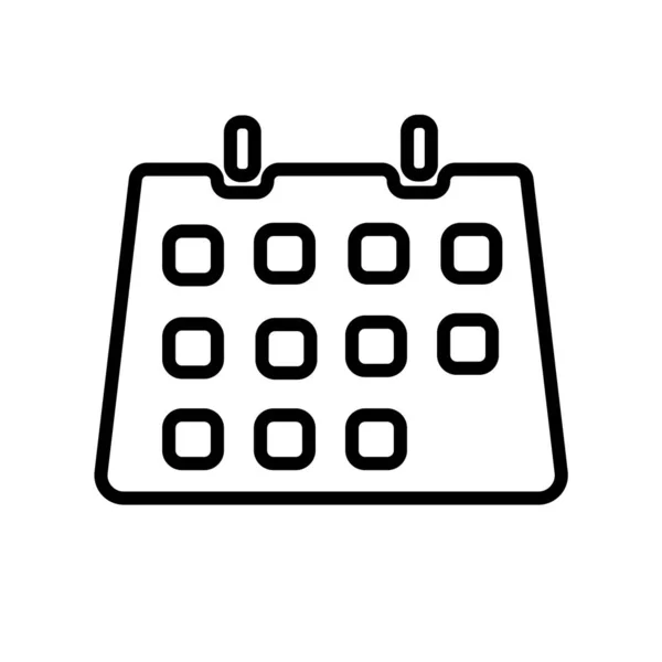 Класс Календарь вектор значок изолирован на белом фоне, Cla — стоковый вектор