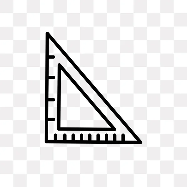 Ikona Vektor Trojúhelníku Škola Izolované Průhledné Pozadí Koncept Loga Školy — Stockový vektor