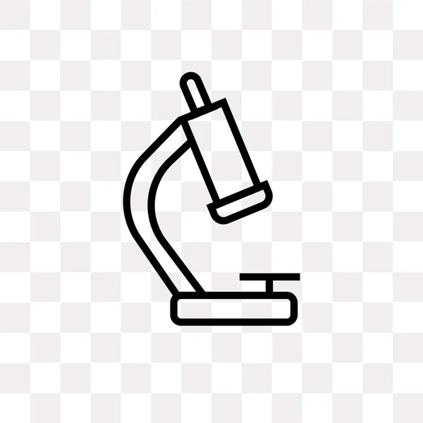 Биология Микроскоп вектор значок изолирован на прозрачном фоне, Биология Микроскоп дизайн логотипа — стоковый вектор