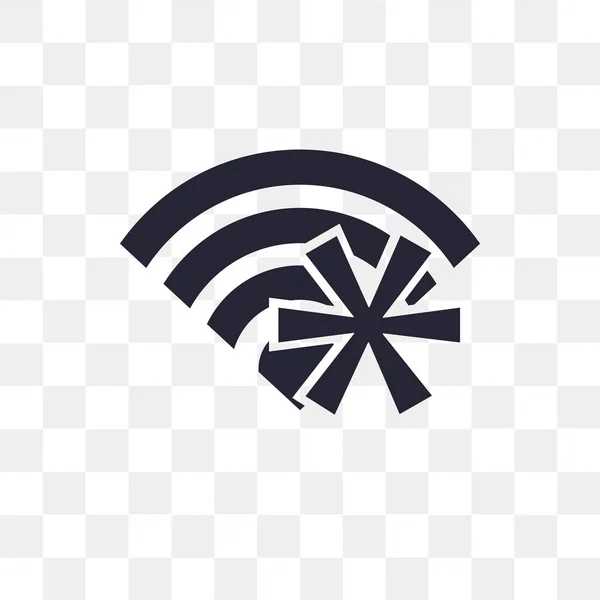 Wifi Vektor Ikonen Isolerad Transparent Bakgrund Wifi Logotyp Koncept — Stock vektor