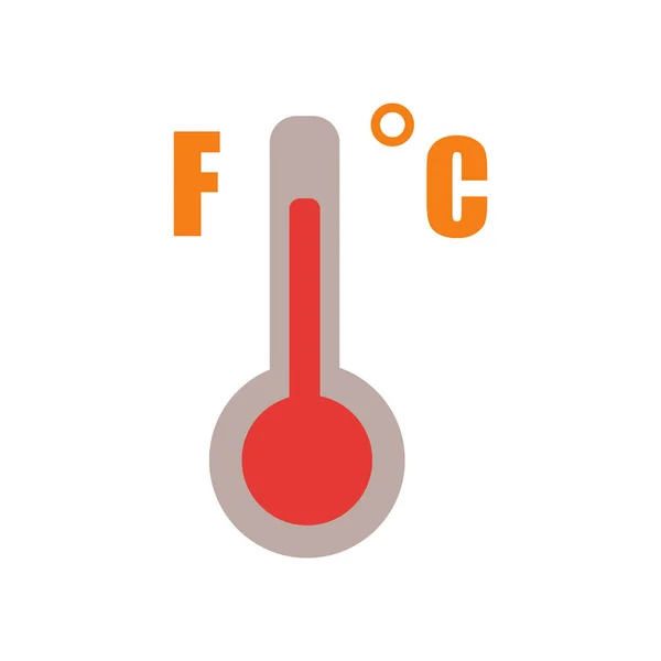 Beyaz arka plan üzerinde Thermomete izole termometre simge vektör — Stok Vektör