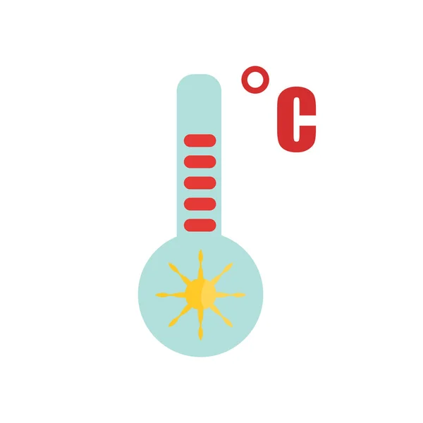 Termometern ikonen vektor isolerad på vit bakgrund, termomete — Stock vektor