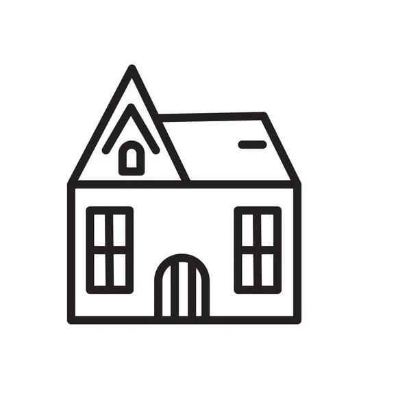 Vecteur Icône Maison Isolé Sur Fond Blanc Panneau Transparent Maison — Image vectorielle