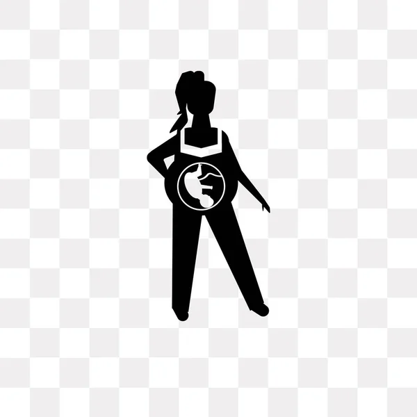 Ícone vetorial do feto isolado no fundo transparente, logotipo do feto — Vetor de Stock