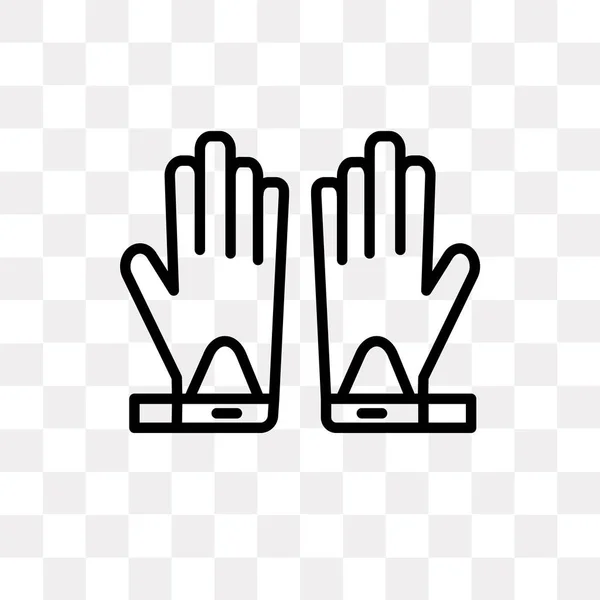 Перчаточная Векторная Иконка Прозрачном Фоне Концепция Логотипа Перчатки — стоковый вектор