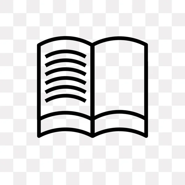 Lesebuch Vektor Symbol Isoliert Auf Transparentem Hintergrund Lesebuch Logo Konzept — Stockvektor