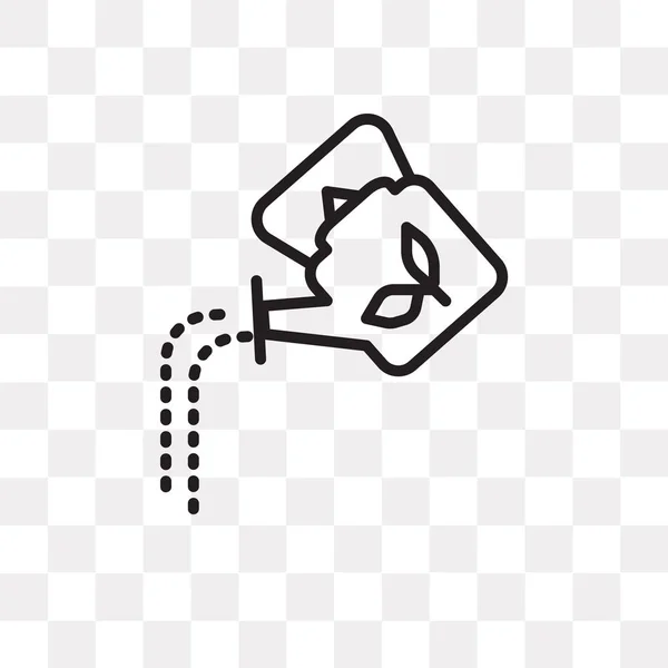 Полив Вектор Значок Изолирован Прозрачном Фоне Полив Концепция Логотипа — стоковый вектор