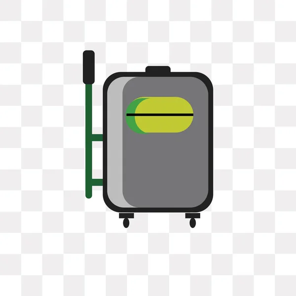 Koffer Vektor Symbol Isoliert Auf Transparentem Hintergrund Koffer Logo Konzept — Stockvektor