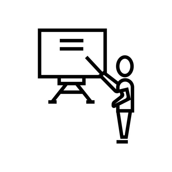 Classroom icon vector isolated on white background, Classroom transparent sign , linear symbol and stroke design elements in outline style