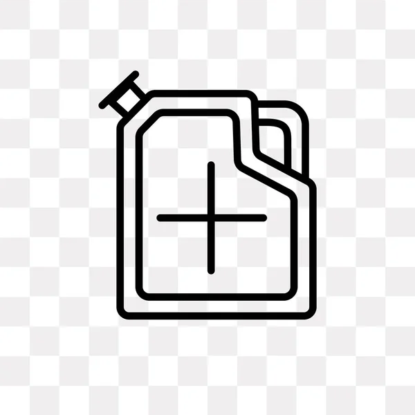 Bensin vektor ikonen isolerad på transparent bakgrund, bensin Logotypdesign — Stock vektor