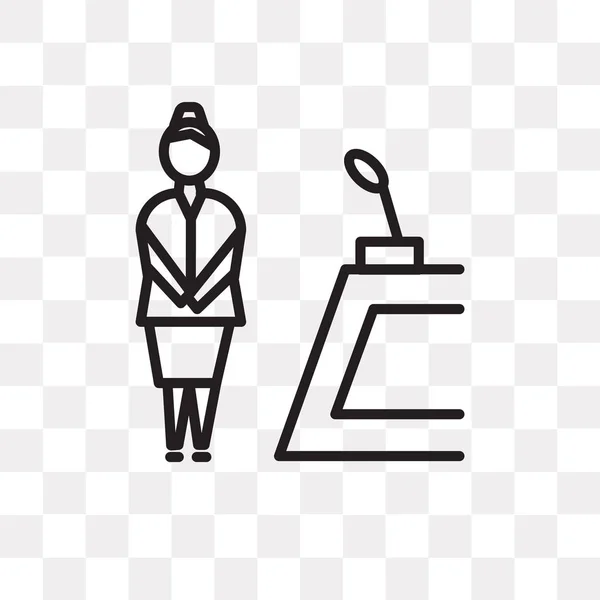 Векторная Иконка Администратора Изолирована Прозрачном Фоне Концепция Логотипа Администратора — стоковый вектор
