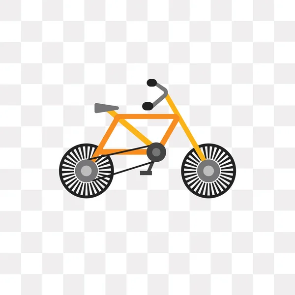 Bicycle Vector Icon Isolated Transparent Background Bicycle Logo Concept — Stock Vector