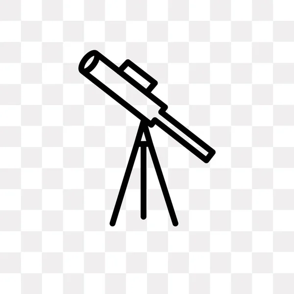 Classroom Telescope Vector Icono Aislado Sobre Fondo Transparente Concepto Logotipo — Archivo Imágenes Vectoriales