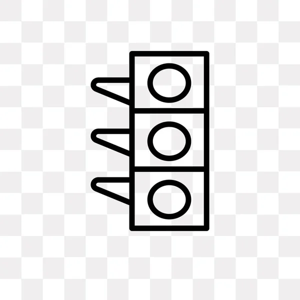 Векторна Піктограма Світлофора Ізольована Прозорому Фоні Концепція Логотипу Світлофора — стоковий вектор